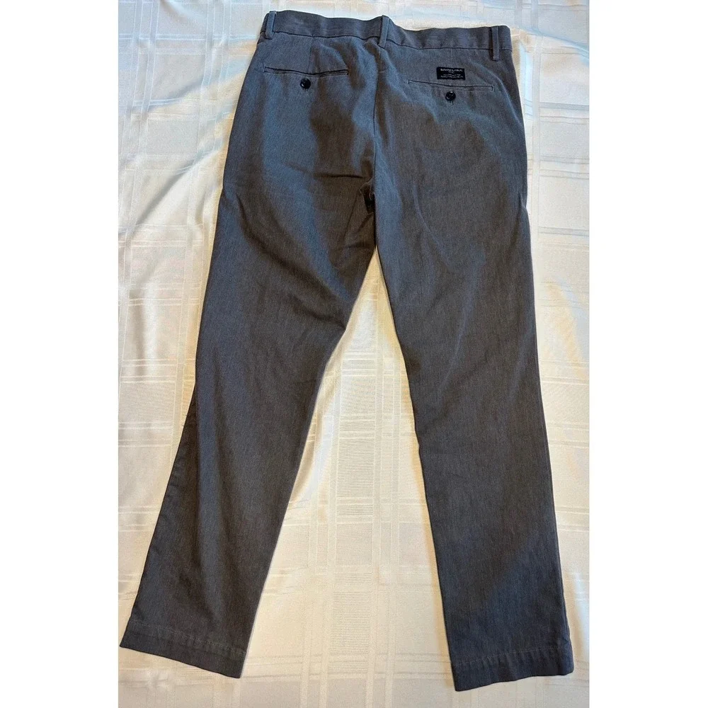Banana Republic Pants Mens 30x30 Grey Aiden Slim Fit Chino Cotton Stretch 54023